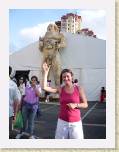 07July05 - Nay, Jenny, Baz, Andy in Spain - Running of Bulls 461 * Nay getting her hands on some balls although she is used to something a little larger ! * 768 x 1024 * (299KB)